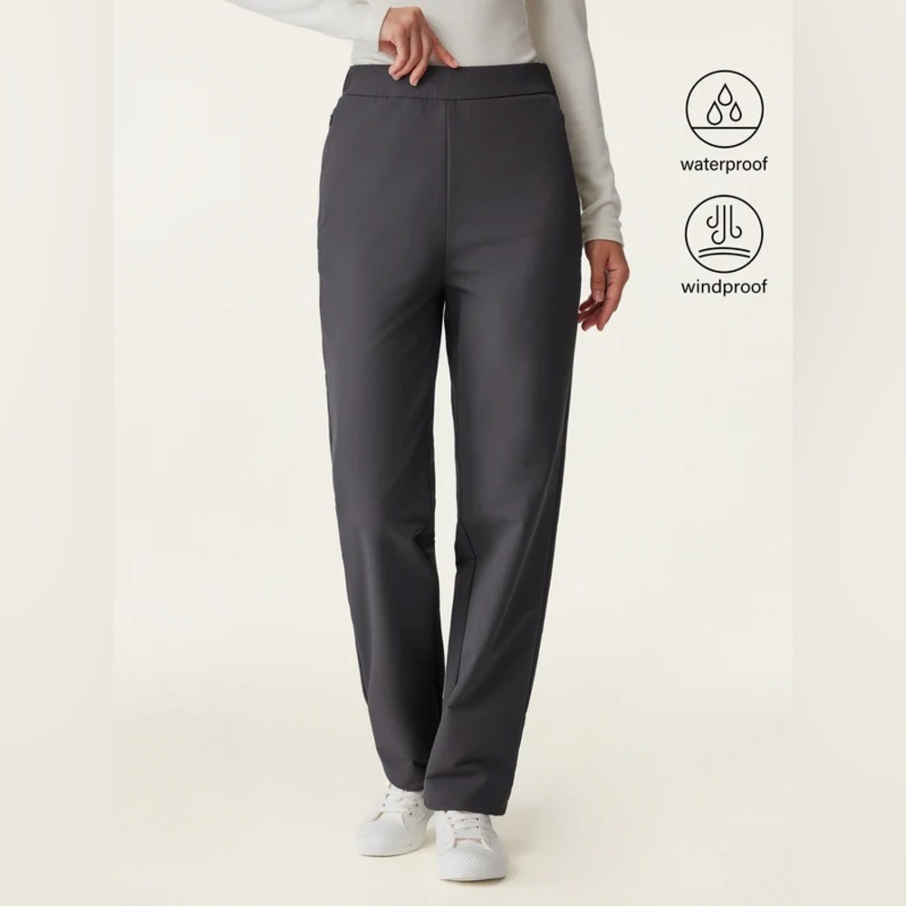OGL Water-Proof Fleece-Lined Elastic Waist Black Pant
